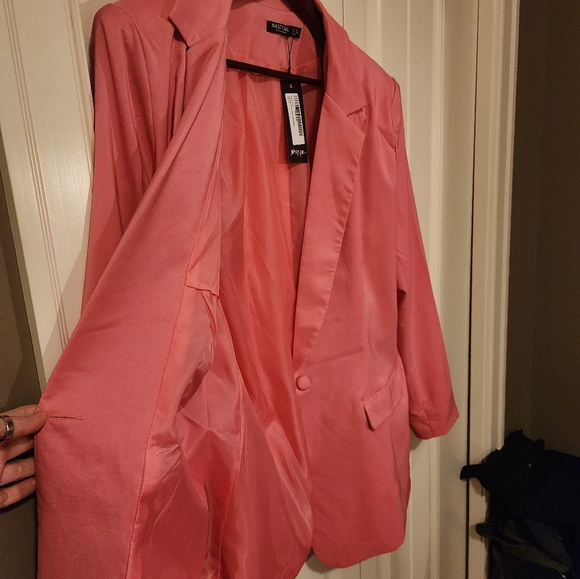 Barbiecore pink blazer oversized - Picture 3 of 5